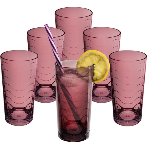 Camping glas 260ml bunt - 6x,