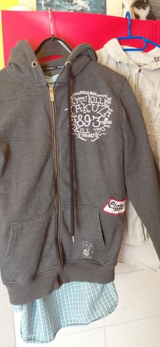 Yakuza herren zip hoodie grau - yakuza, zip-hoodie