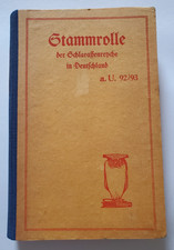 Altes Buch Stammrolle der