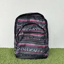 HotTuna Stamp Rucksack Unisex Rucksack Zip All Over Pink Grau Grafik 