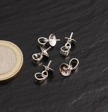 Stiftösen Silber 925 Stiftöse Anhängeröse Collierschlaufe Perlstift Steinschatz