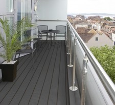 WPC Terrassendielen massiv 22 x 143 mm Komplettset für 20 qm