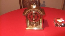 HETTICH Quarzuhr Tischuhr Kaminuhr Drehpendeluhr Batteriebetrieb b.14cm h.23cm