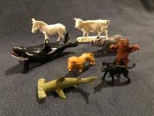 8 verschiedene Tier Spielfiguren bis ca. 4,5 cm groß (123)