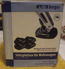 Camping Berger Stützplatten für Wohnwagen 4 er Set