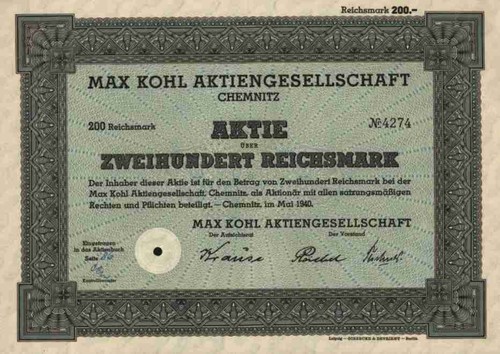 Max kohl 1940 chemnitz - 1940,