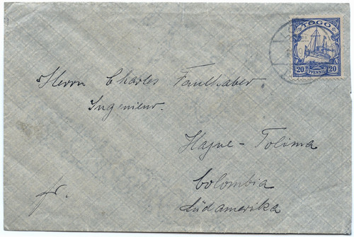Togo 1909 brief lome ef - 1909,