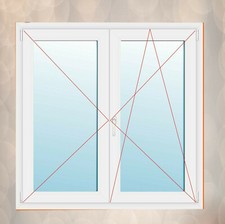 Fenster mit Stulp Golden Oak