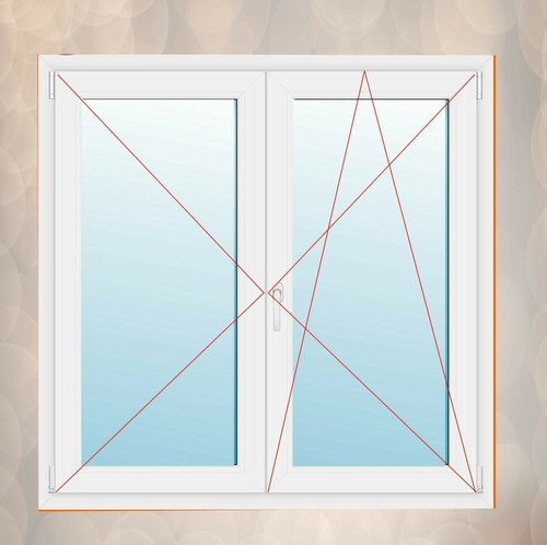 Fenster mit stulp golden oak - stulp,