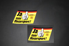 #774 JA zum Motorsport! Aufkleber Sticker Decal Bapperl Pickerl Kleber Racing