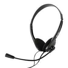 Headset PC Stereo 3,5mm Klinke Kopfhörer mit Mikrofon Laptop Computer Chat Video