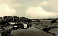Himmelpfort alte AK 1966 DDR Schleusengraben Schleuse Kanal Stolpsee Schiffe See