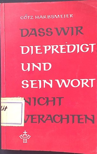 Dass wir die predigt - dass,