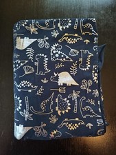 Meterware Stoff Jersey Dinosaurier Glitzer Silber - 1mxVB