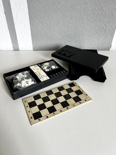 Vintage reisespiel set - vintage, reisespiel-set