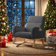 Schaukelstuhl Teddystoff