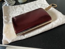 Jimmy Choo clutch / Weinrot  / Gebraucht
