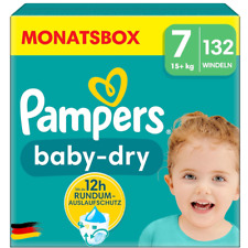 Pampers Baby-Dry Größe 7 15+kg Windeln - 132 Stück