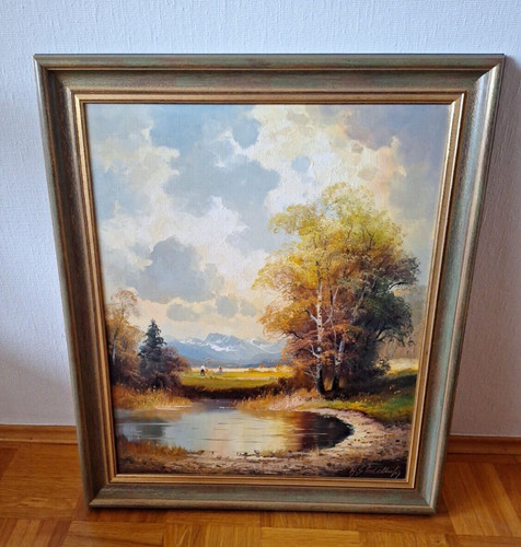 Altes gemälde ölbild - altes,