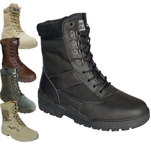 Leder kampfstiefel patrouille - leder,