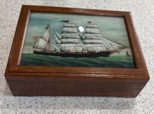 Vintage Holzkiste bemalt