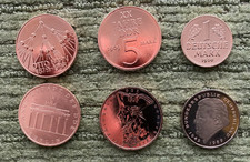 vergoldete Münzen 13 DM