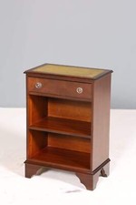 Wunderschönes Englisches Regal Englisch Bücherregal Kommode echt Lederauflage