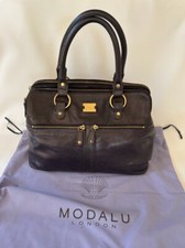 Wunderschöne, edle Designertasche MODALU London Blau, Pippa Bag, 100% Leder