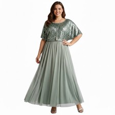 Sheego Damen Kleid Abendkleid