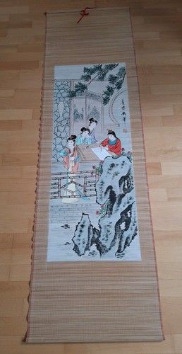 Rollbild bambus chinesische - rollbild, bambus,