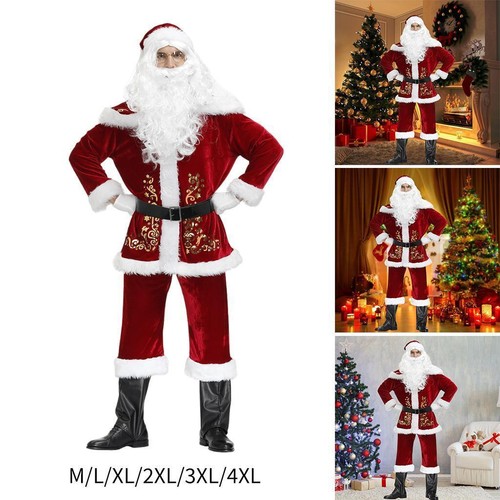 Weihnachtsmann kostüm plüsch - weihnachtsmann,