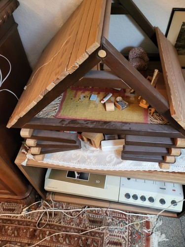 Puppenhaus holz - puppenhaus,