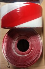 9x Absperrband Rot/Weiss