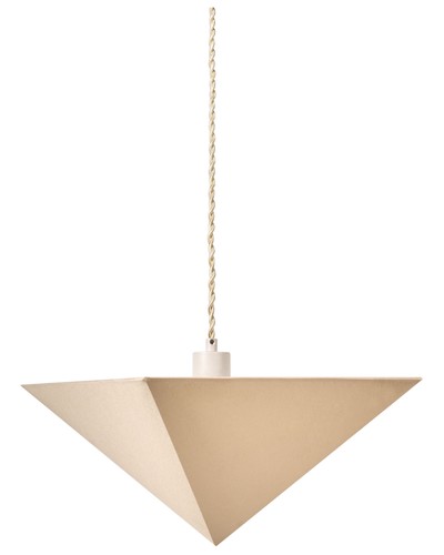 Hängelampe stoffschirm beige - hängelampe,