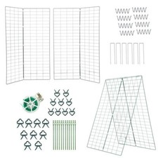 Rankhilfe Kletterhilfe Rankgitter 2er Set Metall Gitterspalier Befestigungsclips