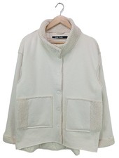 MARC AUREL Kunstfellmantel Damen Mantel Gr. DE 38 wollweiß extravaganter Stil