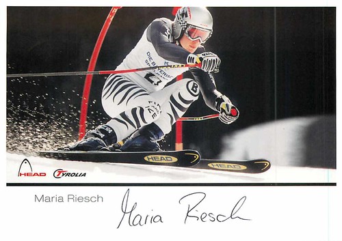 Maria riesch autogrammkarte - riesch,