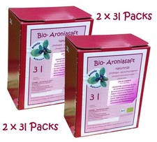 Neue Ernte 2025, 2 x 3 l Bio Aroniasaft Sparpaket , 100% Direktsaft