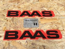 BAAS Frontlader Aufklebersatz Aufkleber Frontladerschwinge Traktor Rot