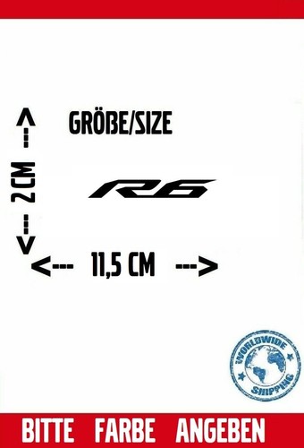 Yamaha 20x115mm aufkleber - yamaha, r6