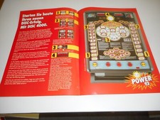 Flyer für ADP Gauselmann Merkur Geldspieler Disc 4000 rot