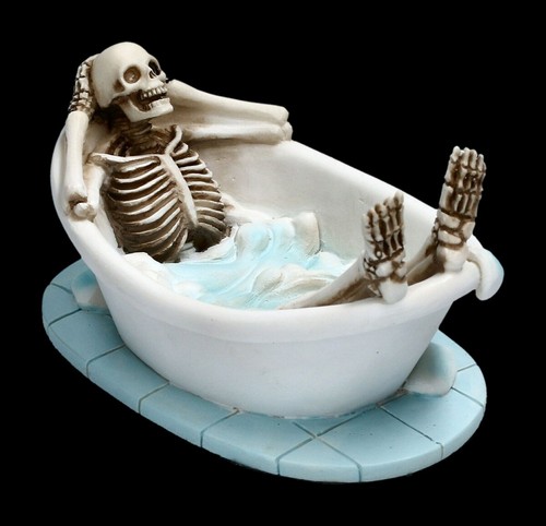 Skelett figur badewanne - skelett, in