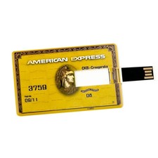 32GB Speicherkarte in Scheckkartenform American Express gold USB Speicherstick