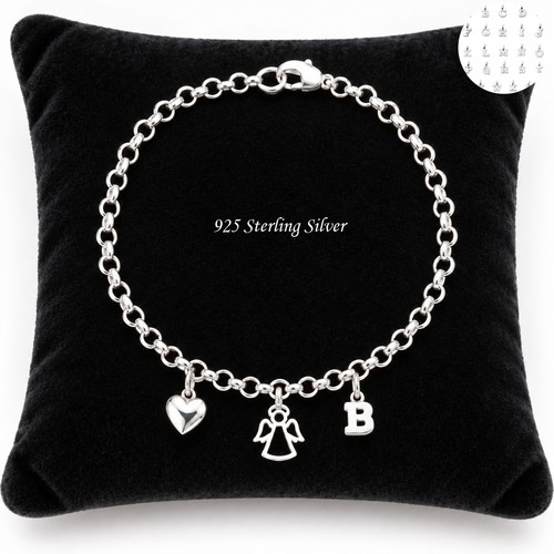 925 silber charm armband - charm-armband, mit