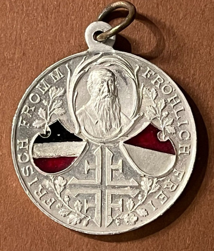 Alte alu medaille - medaille, turnvater