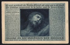 Ansichtskarte Jesus mit Dornenkrone, Religion 