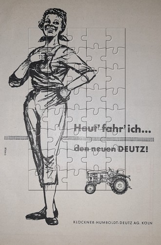 Werbeanzeige 1960 heut fahr - werbeanzeige,