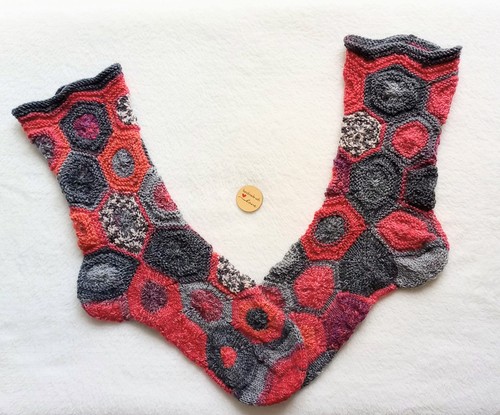 Sechseck socken wollsocken - sechseck, socken,wollsocken