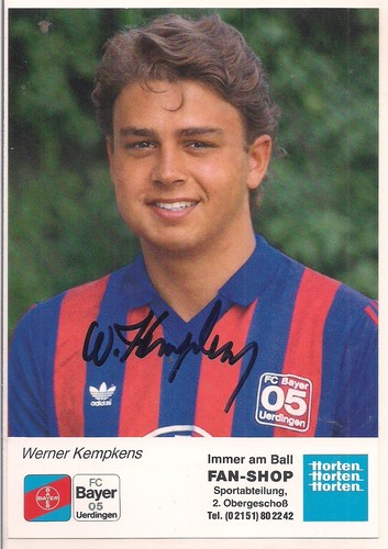 Autogramm werner kempkens - autogramm, fc