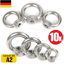 10Stk. Ringmutter A2 Edelstahl